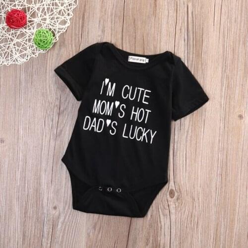 Free shipping Hot Casual Newborn Baby Boy Girl Bodysuit jumpsuit Summer Clothes Outfits