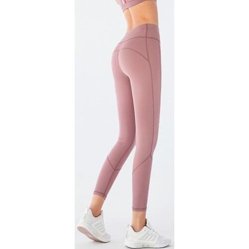 Fast and Free Tight Non-Reflective Yoga Pants Autumn Sweat-wicking Run Tights Gym Women Fitness Leggings High Waist Sports Pants