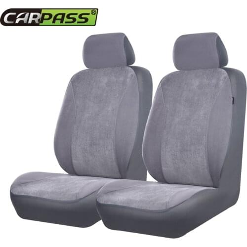 Car-pass Corduroy Covers For Car Seats Universal Car Interior Accessories Black Gray Beige Car Seat Cover