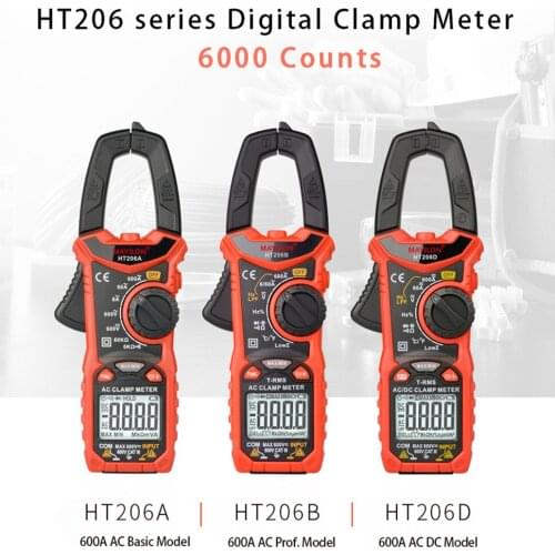 Digital Clamp Meter High Precisions AC/DC Voltage AC Current Resistance Diode Test Continuity Multimeter Voltmeter Ammeter