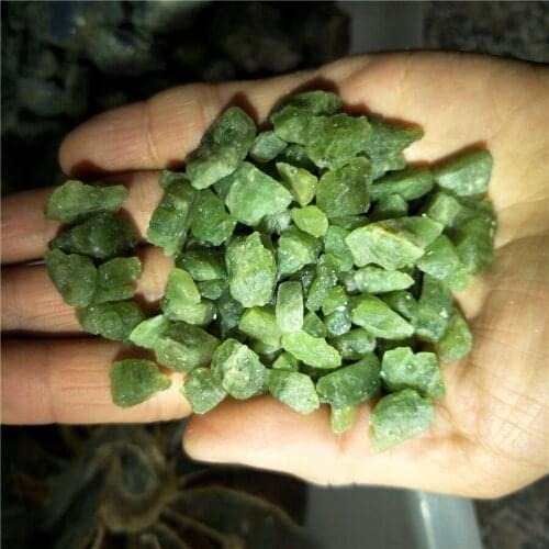 DHX SW 100g Green Apatite Rough Gemstone for DIY jewelry A+++Quality