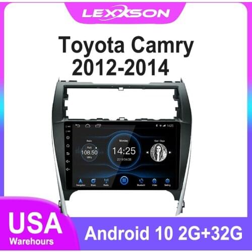 DSP Android 10 Car Radio For Toyota Camry 2012 2013 2014 IPS Screen 2.5D 2G+16G RDS FM GPS Navi Mirror Link SWC Head Unit Stereo