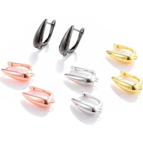 1pair classic earring drip-shaped DIY women ear clip for jewelry making Handmade earring accessory materials