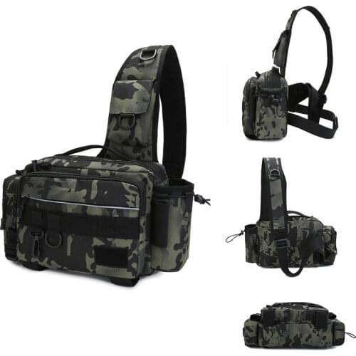 Multifunctional Fishing Bag Single Shoulder Crossbody Bag Waist Pack Fish Lures Gear Utility Storage FishingBagсумка для рыбалки