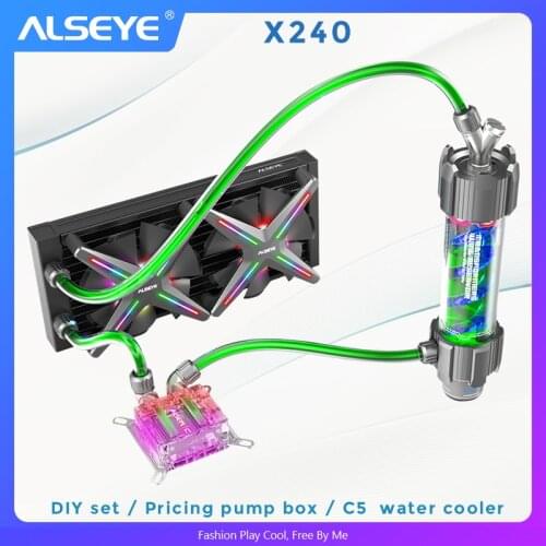 ALSEYE XTREME PC Case DIY Water Coolling 240mm Adjustable RGB ASUS Sync Gigabyte RGB FUSION Support LGA 115x/AM2/AM3/AM4