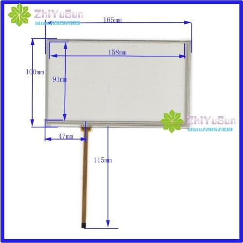 NEW 7inch 7105 165*100 4lines resistance touch screen panel 165mm*100mm TouchSensor FreeShipping 165*100 the lines 115mm