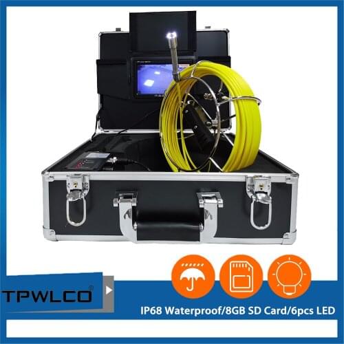 Protable Industrial Pipe Sewer Inspection Video Camera IP68 Waterproof Snake Pipeline Drain Endoscope Camera System 1000TVL