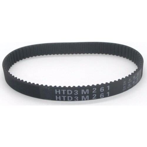 HTD3M Timing Belt, 225/228/237/240/243/246/249/252/255/258/261mm Pitch Length, 10mm/15mm Width ,HTD3M Pulley Belt 2PCS