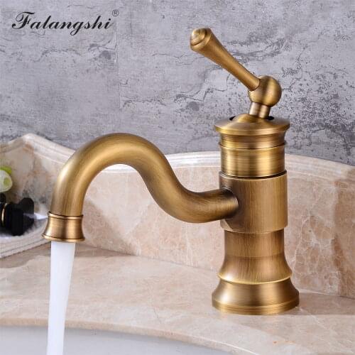 Basin Faucets Modern Bathroom Mixer Tap Brass Washbasin Faucet Single Handle Single Hole Elegant Crane For Bathroom WB1092