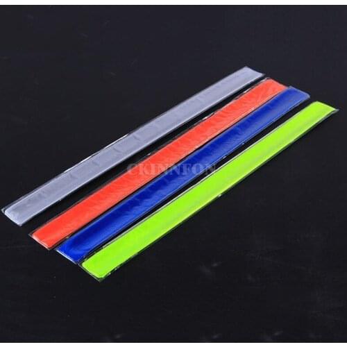 2000Pcs/Lot Running Fishing Cycling Reflective Strips Warning Bike Safety Bicycle Bind Pants Leg Strap Reflective Tape