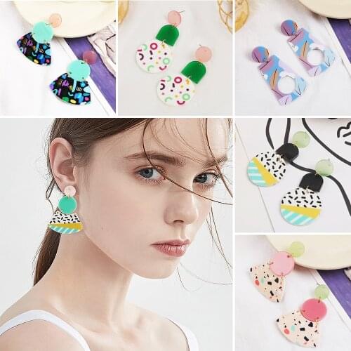 WYBU Girls Earrings Earrings Fashionable Geometric Earrings Girl Women Jewelry, Gift Accessories