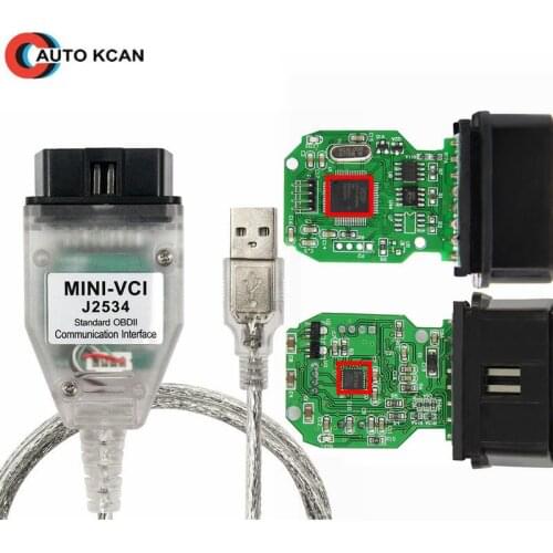 Factory Price !!!! Latest V13.00.022 MINI VCI Interface FOR TIS Techstream MINI-VCI FT232RQ Chip J2534 OBD2 Diagnostic Cable