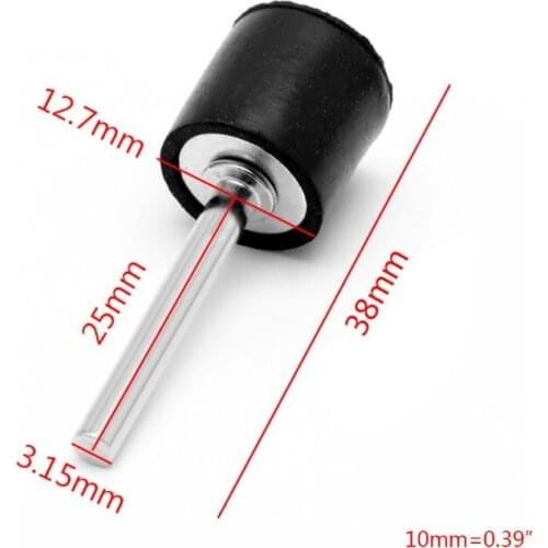 10Pcs Drum Rubber Mandrels 1/8" Shank For Sanding Sleeve Rotary Tool New A0KF