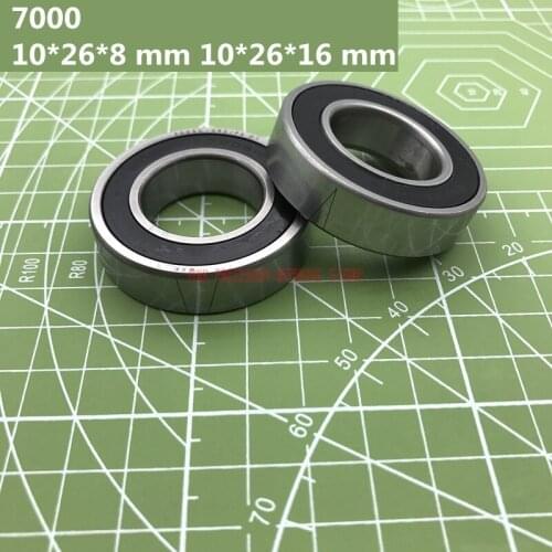 2021 Real Axk High Quality 1 Pair 7000 7000c 2rz P4 Dt 10*26*8 Mm 10*26*16 Sealed Angular Contact Bearings Speed Spindle Cnc