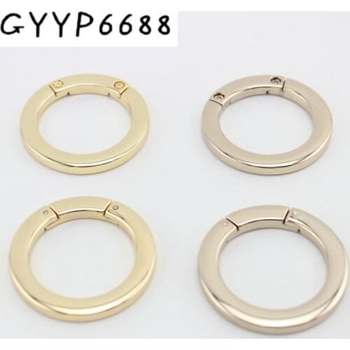 30pcs 10pcs 32mm 25mm High quality flat edge Detachable round rings screw alloy metal O-ring for bags straps belts connect
