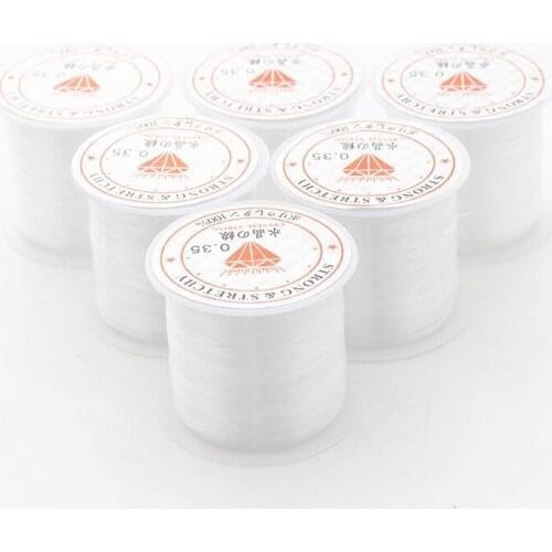 60M Transparent Stretch Spool Rope Crystal String Diy Jewelry Making Beaded Bracelet Wire Fishing