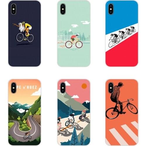 For Samsung Galaxy S2 S3 S4 S5 Mini S6 S7 Edge S8 S9 S10E Lite Plus Sport Bike Cycling art Accessories Phone Shell Covers