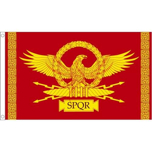 Xvggdg flag SPQR Roman Empire Senate and People of Rome Flag Decorations banner for Home