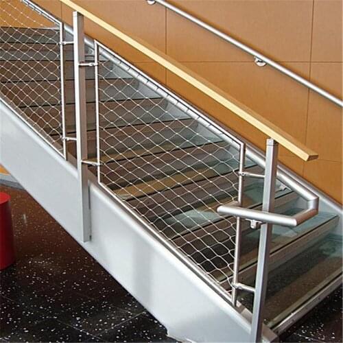 Flexibility Stainless Steel Wire Rope Mesh Net 2.0Mm Wire For Staircases