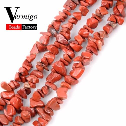 3-5-8-12mm Red Jaspers Irregular Gravel Beads Natural Stone Chip Beads For Jewelry Making Diy Necklace Bracelet 16inches Mineral