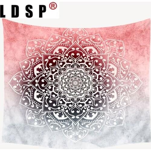 LDSP Psychedelic Mandala Tapestry Wall Hanging Carpet Beach Towel Background Cloth Blanket Yoga Mats Art Bedroom Dorm Home Decor