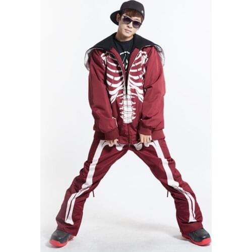 2019 Free shipping Ski suit set Men winter thickening thermal skiing clothing cotton-padded jacket winter waterproof plus