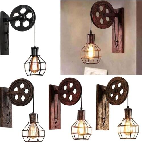 Wall Lamp Fixture Sconce E27 Kitchen Light Indoor Loft Decoration Rust