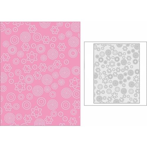 New 2021 Star Circle Button Panel Metal Cutting Dies for DIY Scrapbooking and Card Making Background Embossing Craft No Stamps