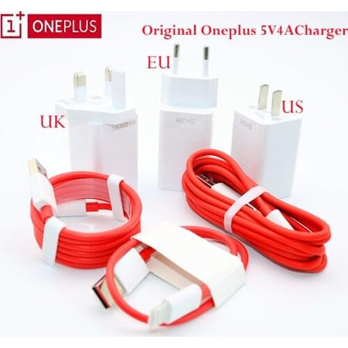 Original Dash Charger,5V 4A EU/US/UK USB Quick Charger Adapter USB 3.1 Type-C Data Noodle Dash Cable forOneplus 3/3T/5/5T/6