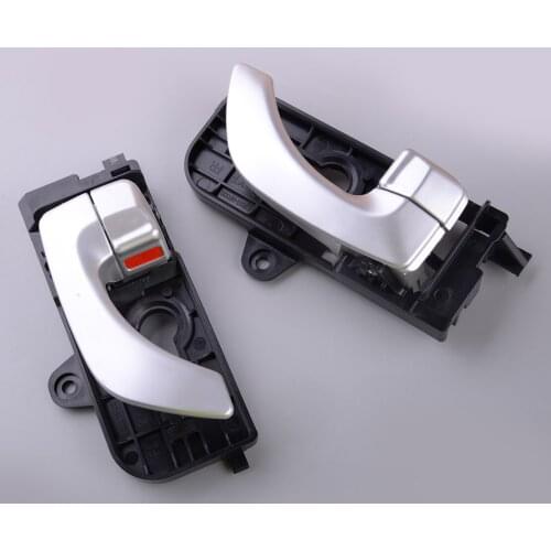 1 Pair Front Inside Silver Door Handle Plastic Fit For Hyundai Sonata 2006 2007 2008 826103K020 826203K020