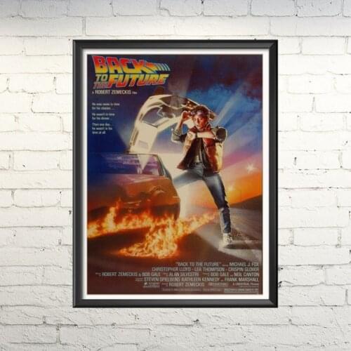Family bedroom, study, retro decorative painting, movie poster back to future series