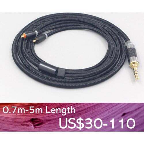 LN007550 2.5mm XLR 4.4mm Super Soft Headphone Nylon OFC Cable For UE Live UE6Pro Lighting SUPERBAX IPX Earphone