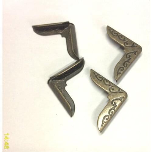 Corner Protectors,Book Scrapbooking Albums,Branch Pattern,Bronze Tone 3.5x1.8cm,1000Pcs