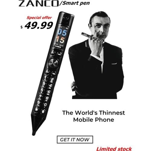 ZANCO Smart Pen World Thinnest Mobile Phone easy to carry phone Bluetooth headset stylus Smart pen (Limited stock available)