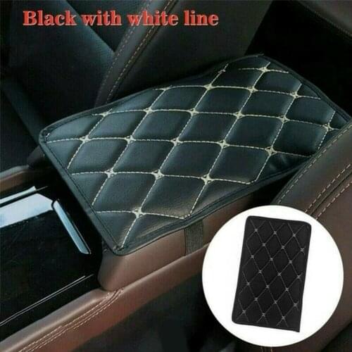 Universal Car Armrest Pad Cover Auto Center Console Box Pu Leather Mats Cushion Car Armrest Pad