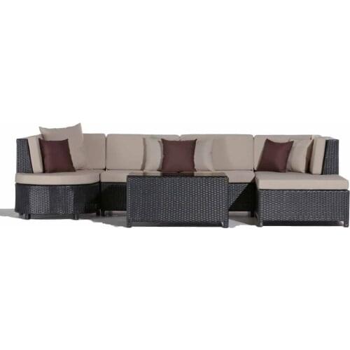 High quality outdoor rattan 4 pcs modern sofa set