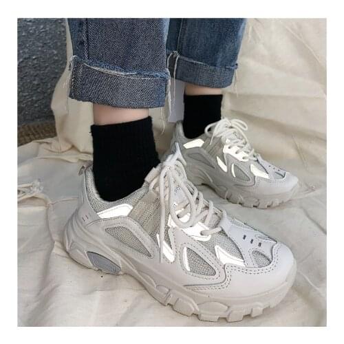 Women Sneakers 2020 New Fashion Casual Shoes Woman Comfortable Breathable Female Platform Sneakers Mesh Flats
