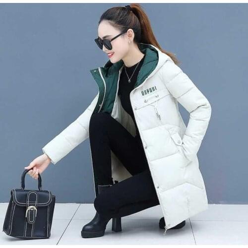 Women Parkas 2020 New Winter Jacket Hooded Thicken Coat Long Parka Cotton Padded Jacket Gilrs jaqueta feminina Plus Size M-3XL