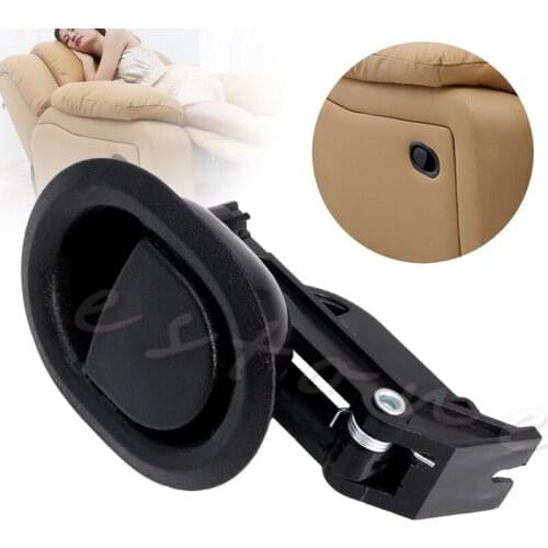 1Pc Recliner Sofa Chair Oval Release Lever Handle Knob Black Hard Plastic