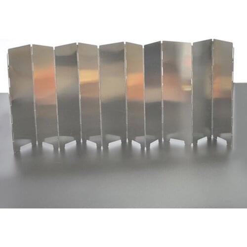 10pcs Outdoor Windshield Camping Grills Wind Plates Gas Stove Windshield Washer