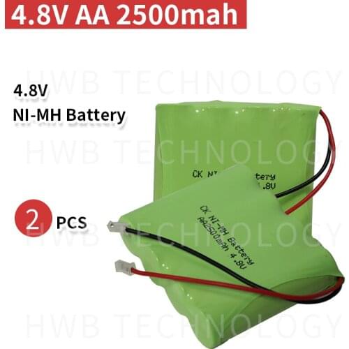 2 PCS/lot Original New Ni-Mh 4.8V AA 1800mAh Ni-Mh Rechargeable Battery Pack With Plugs Free Shipping