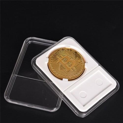 5Pcs Commemorative Coin Slab Holder Coin Display Storage Box Case For Coin Protection Boxes Container Collecting