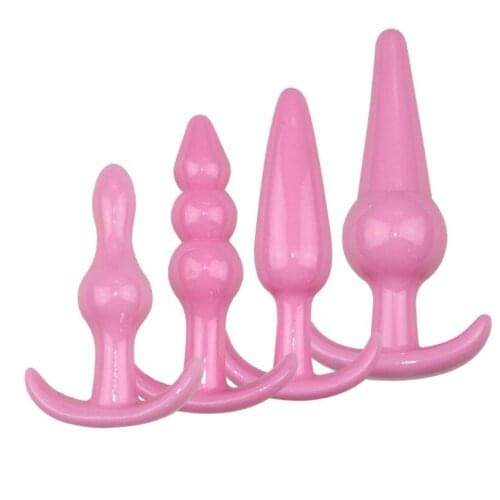 Anal Beads Jelly Anal Plug Butt Plug G-spot Prostate Massager Silicone Adult Sex Toys For Woman Men Gay Erotic Products S0491