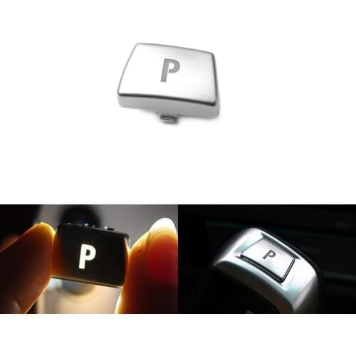 Car Styling ABS Chrome Interior Electronic Gear Shift P Button Replace Cover For BMW 5 Series E60 2005 2006 2007 2008 2009 2010