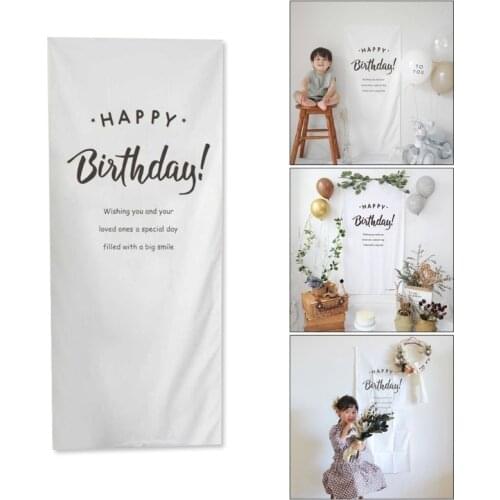 Kid First Birthday Canvas Poster Simple Design 100 Days Cotton Canvas Background Childrens Room Wall Hanging Tapestry