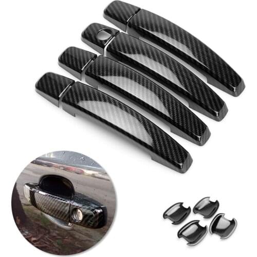 For Chevrolet Cruze 2009 2010 2011 2012 2013 Car-styling Exterior Door Handle / Door Bowl Carbon Fiber Texture Cover Decor