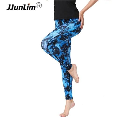 Elastic Stretch Women Printed Yoga Pants Leggings Sport Legging Fitness Gym Pants Workout Running Sport Leggings Female Trousers