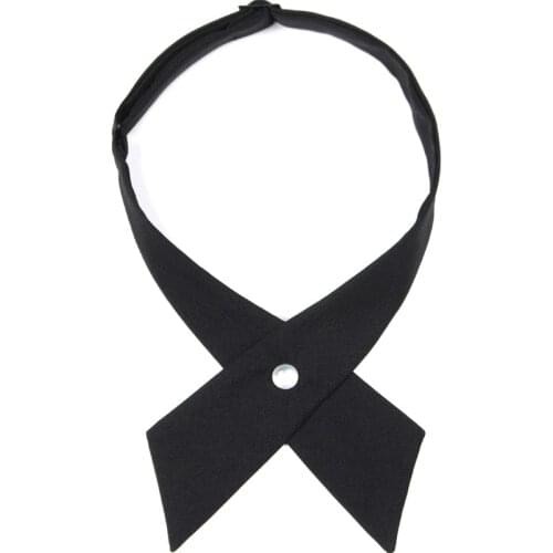 Hand-made Bow Tie Korean Mens Womens Daily Student Uniform Shirts Professional Wear High-quality Classic Trendy Cross Bowtie