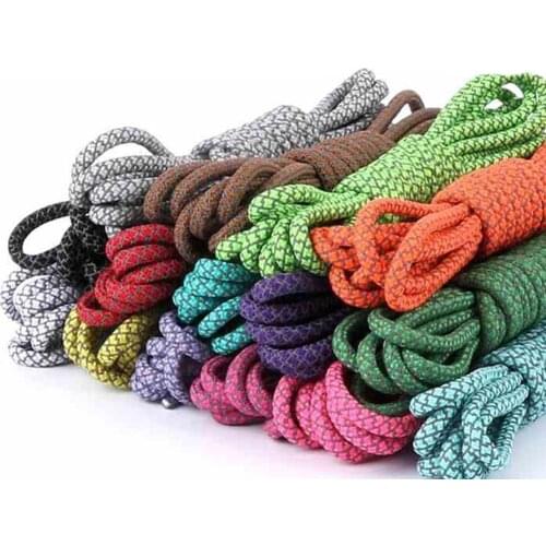 Hot 1 Pair Reflective Sneaker Shoelaces Outdoor Hiking Boots Athletic Shoe String