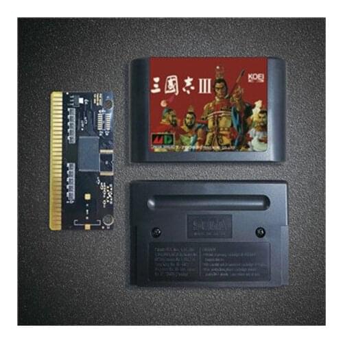 San Guo Zhi III - 16 Bit MD Game Card for Sega Megadrive Genesis Video Game Console Cartridge
